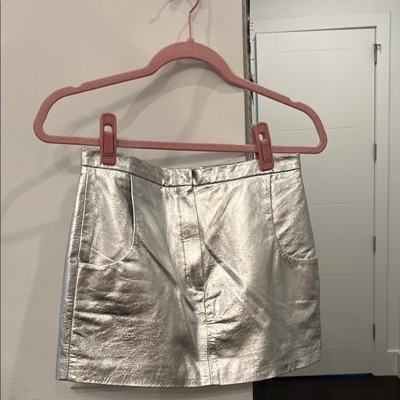 Silver Metallic Women´s Skirt